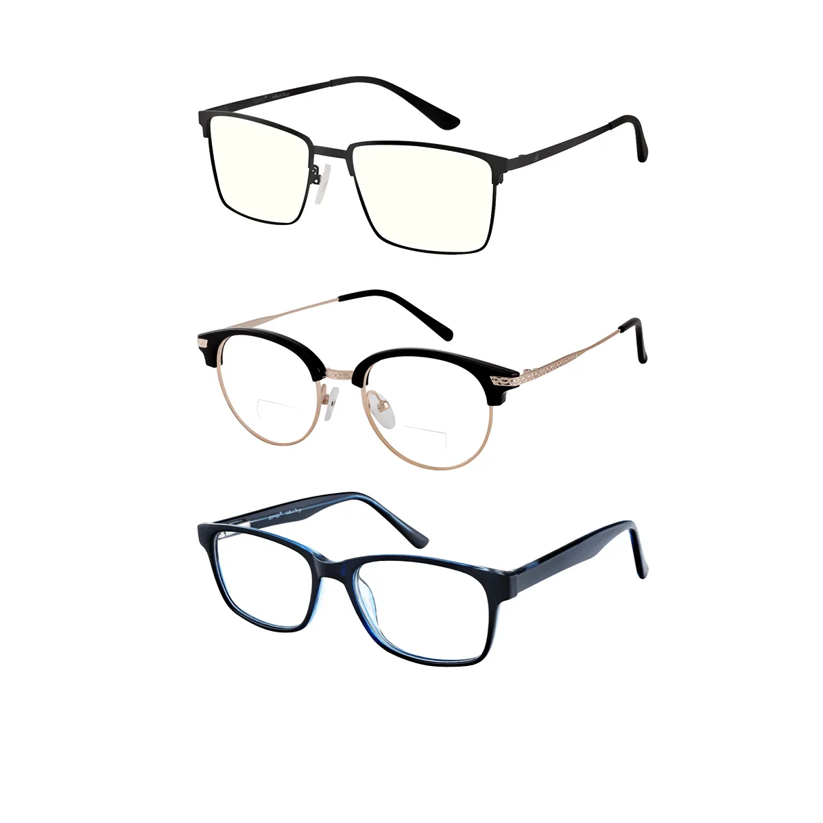 Classic Browline Multicolor  Reading Glasses for Men